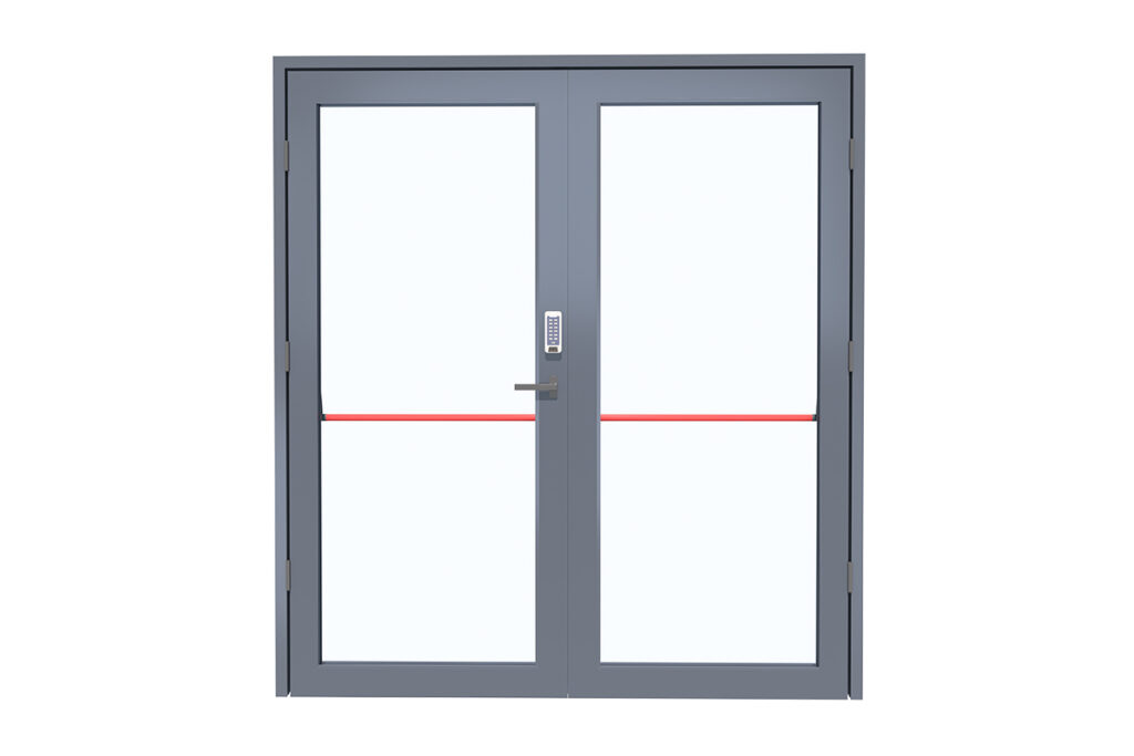 DOUBLE DOORS WITH PANIC SYSTEM